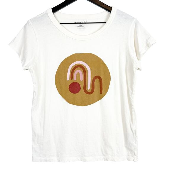 Madewell x Tess Guinery Graphic Tee Shirt Cream - M - Picture 1 of 8
